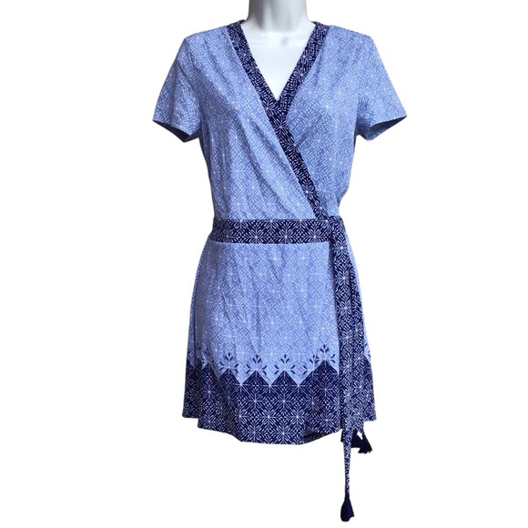 Cabana Life West Indies Short Sleeve Wrap Romper UPF 50 Resortwear Size … - Picture 6 of 14